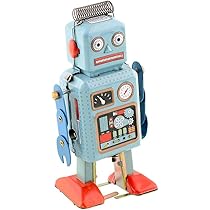 Wind Up Vintage Robot Retro Classic Clockwork Spring for